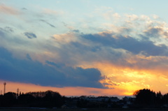 冬の夕景