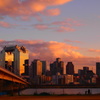 梅田方面の夕景
