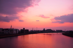 夕日