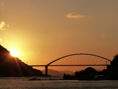 沼隈の夕暮れ