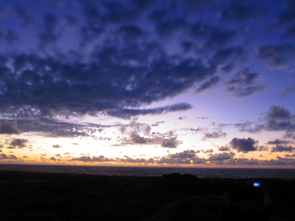 朝焼けの空