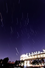 レインボーブリッジと星