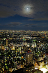月のある風景