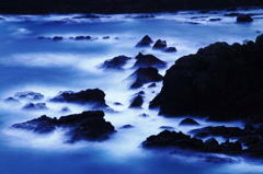 とある天草の海岸の情景