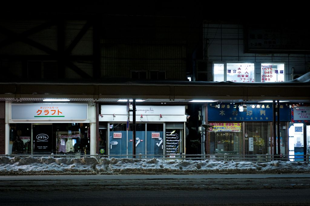 大門商店街　夜