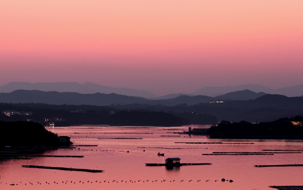 英虞湾の夕景