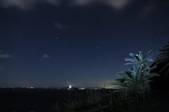 沈みゆくオリオンとシリウス