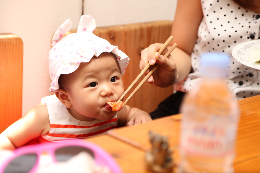 お食い初めの巻き