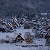 夕暮れの白川郷