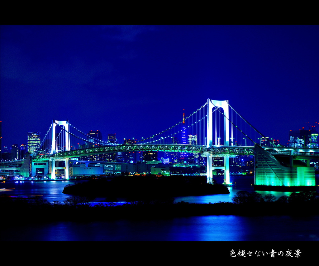 【色褪せない青の夜景】