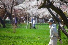 円山公園にて