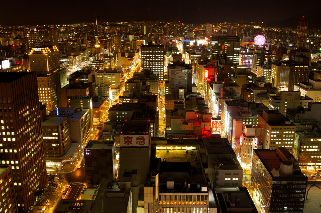 札幌の夜景