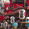 鵠沼皇大神宮例大祭（山車縦列準備中）