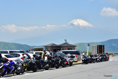 駐車場から楽しむ富士山