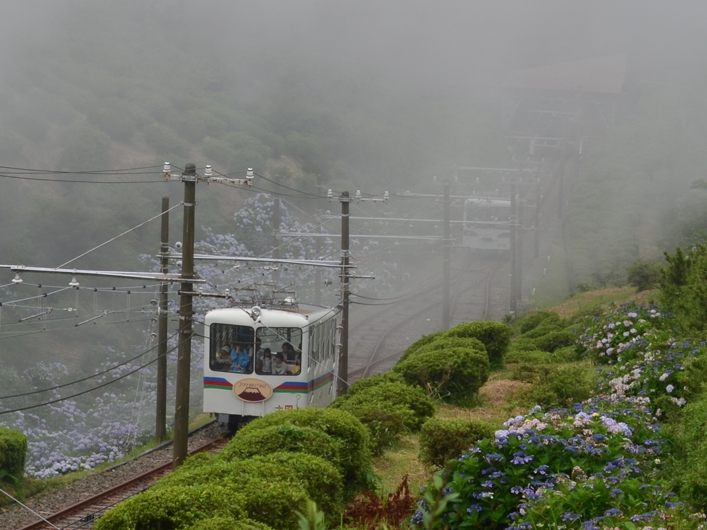 雲の中を行く