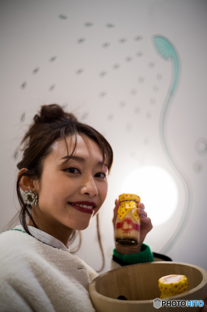 風呂屋でプリン