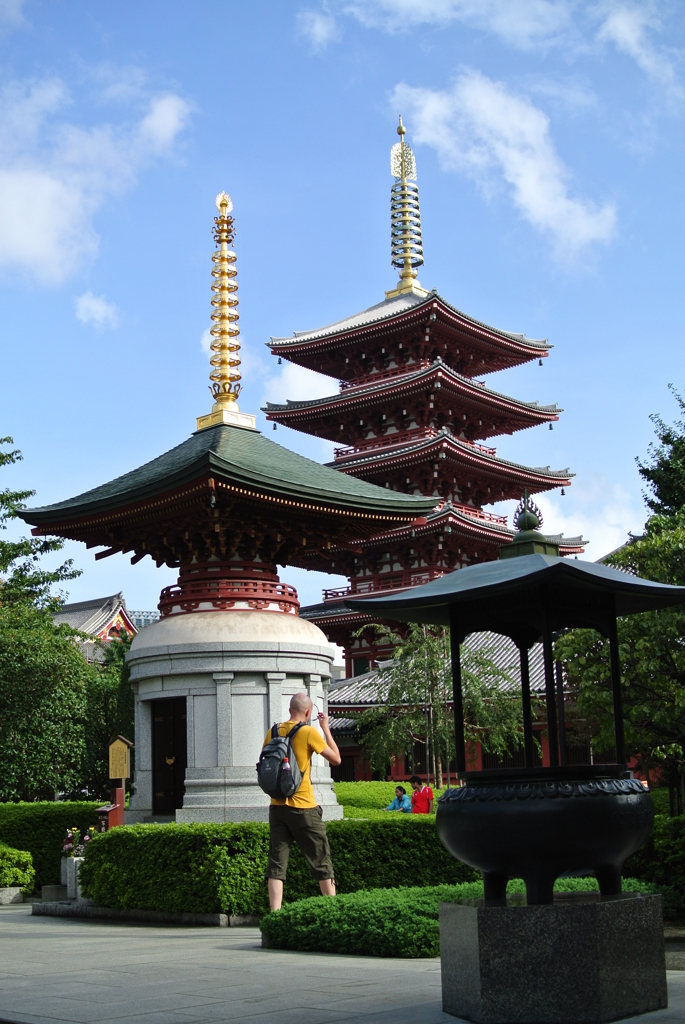 風光礼讃による浮世絵「Nikko Five-Storey Pagoda - 日光五重塔」