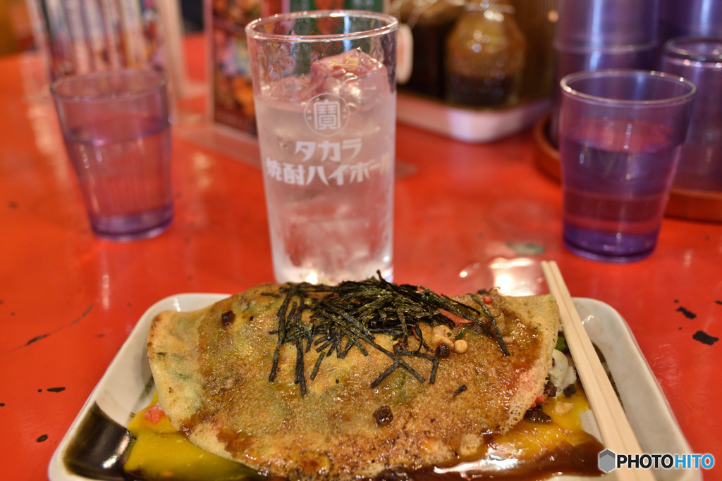 一銭洋食の昼食