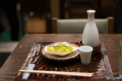 蕎麦前と銀杏