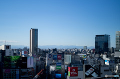 都心から見る稜線