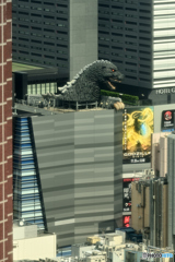 上からゴジラ