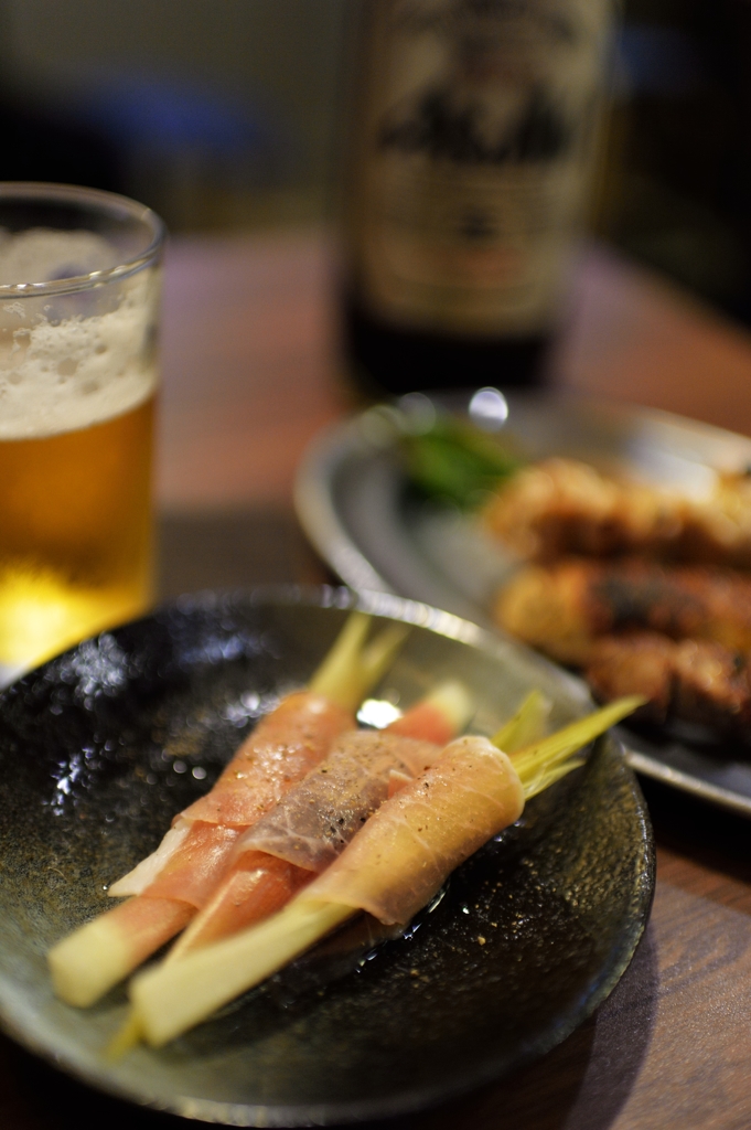 茗荷の生ハム巻き