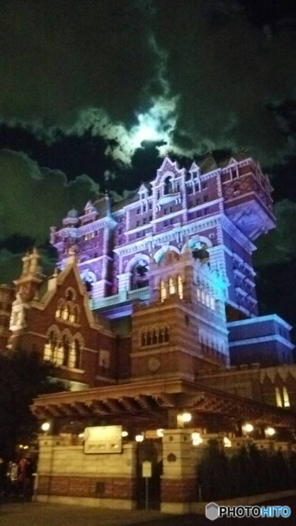 ディズニーシーの夕陽