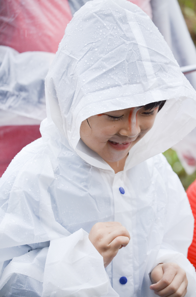 雨の日の子ぎつね