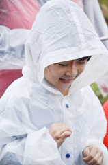 雨の日の子ぎつね