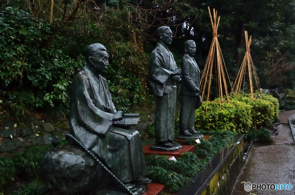 室生犀星、泉鏡花、徳田秋声