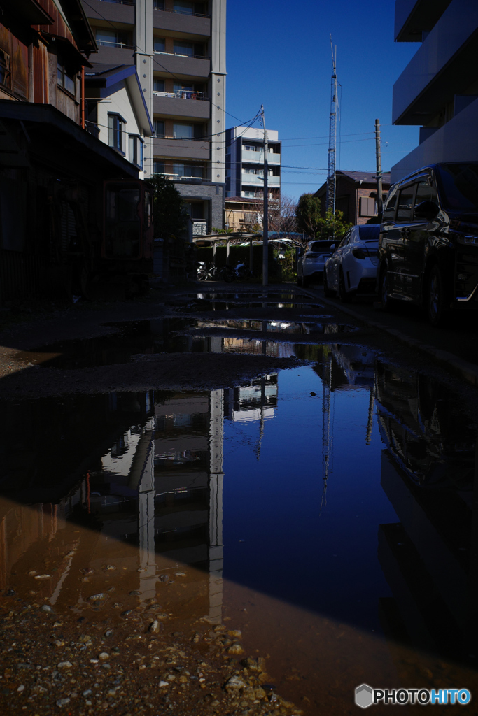 雨上りは迂回