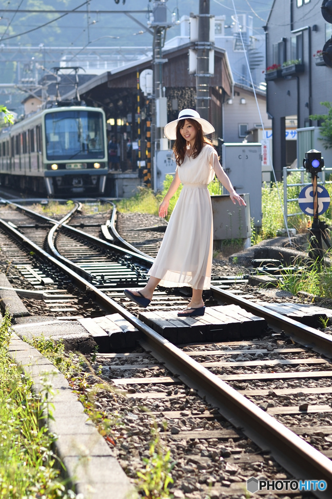 長谷駅へ