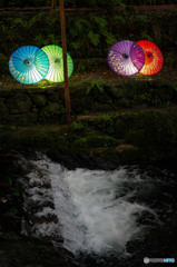 涼しい川床