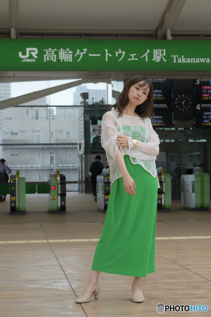 緑のワンピース