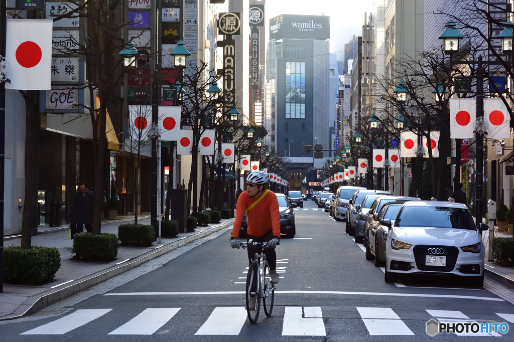 祝日の銀座