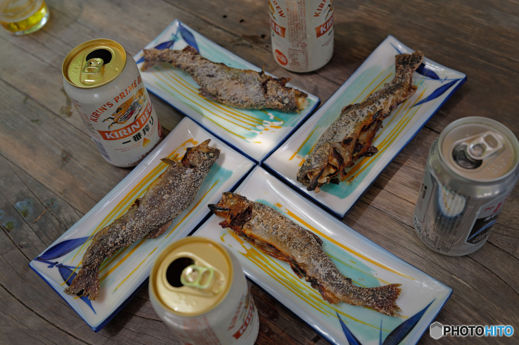 岩魚＆ビール