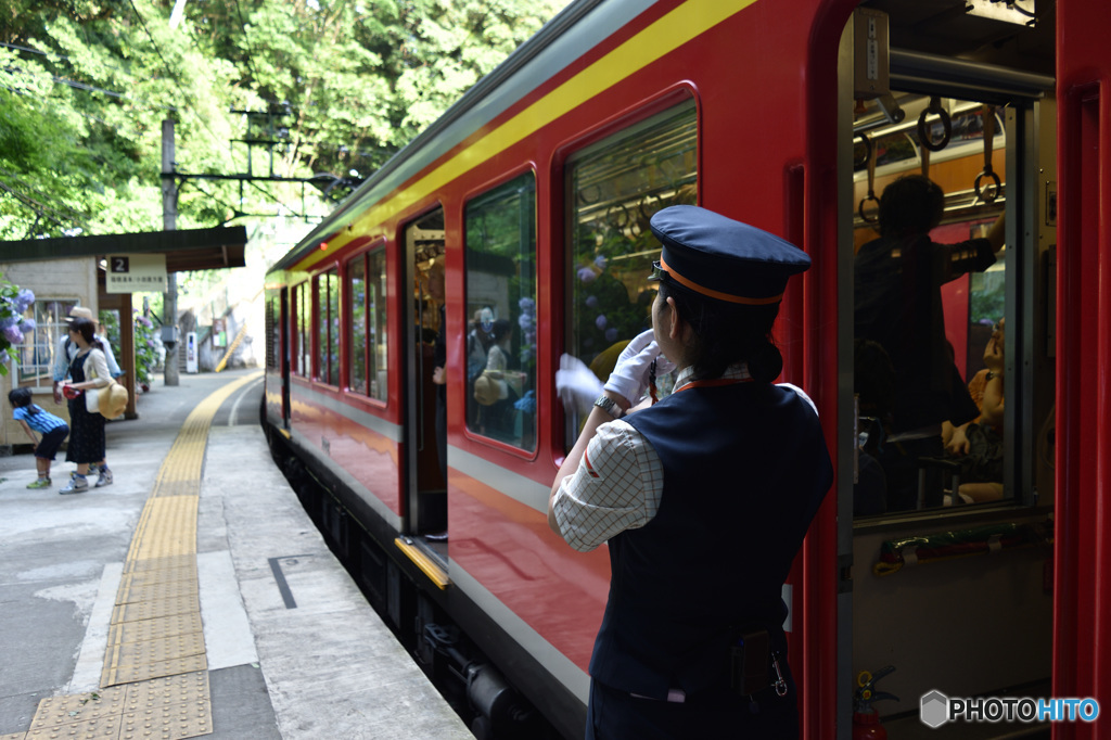登山電車と華