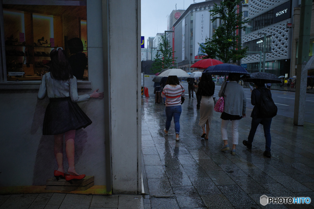 雨の銀座3