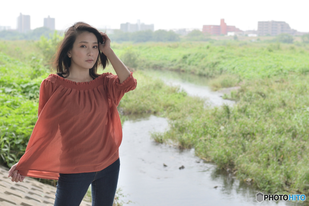 河川敷の女3