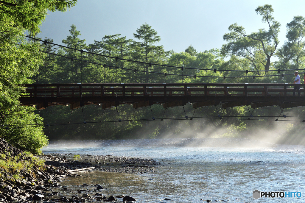 朝靄の河童橋