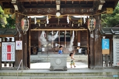 夏休みの神社