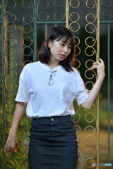 金属製の唐草模様