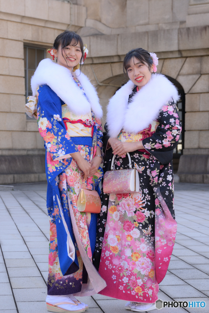 晴れ着姿