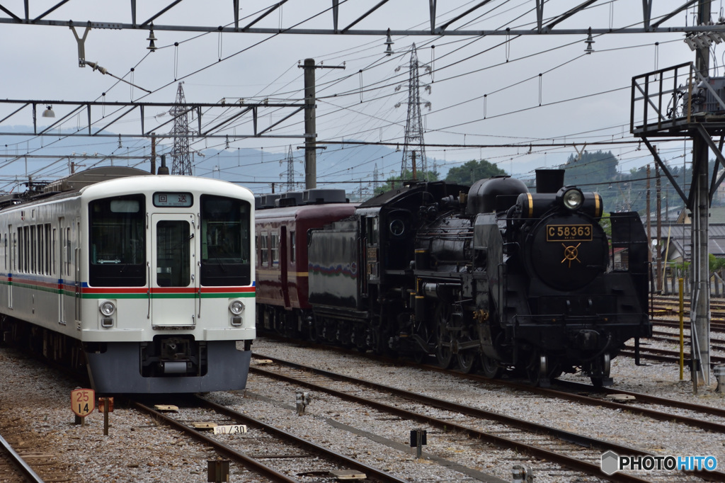 秩父駅にて