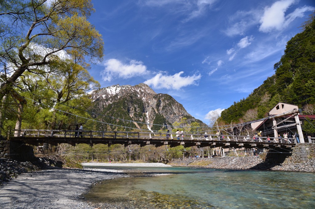 梓川右岸より