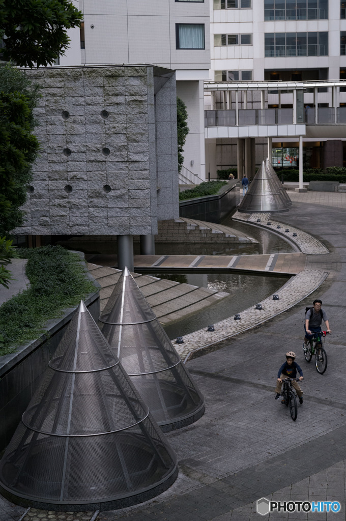 自転車親子