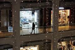雪降る街角風