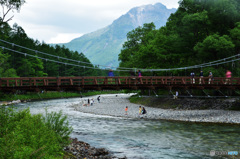 河童橋と焼岳