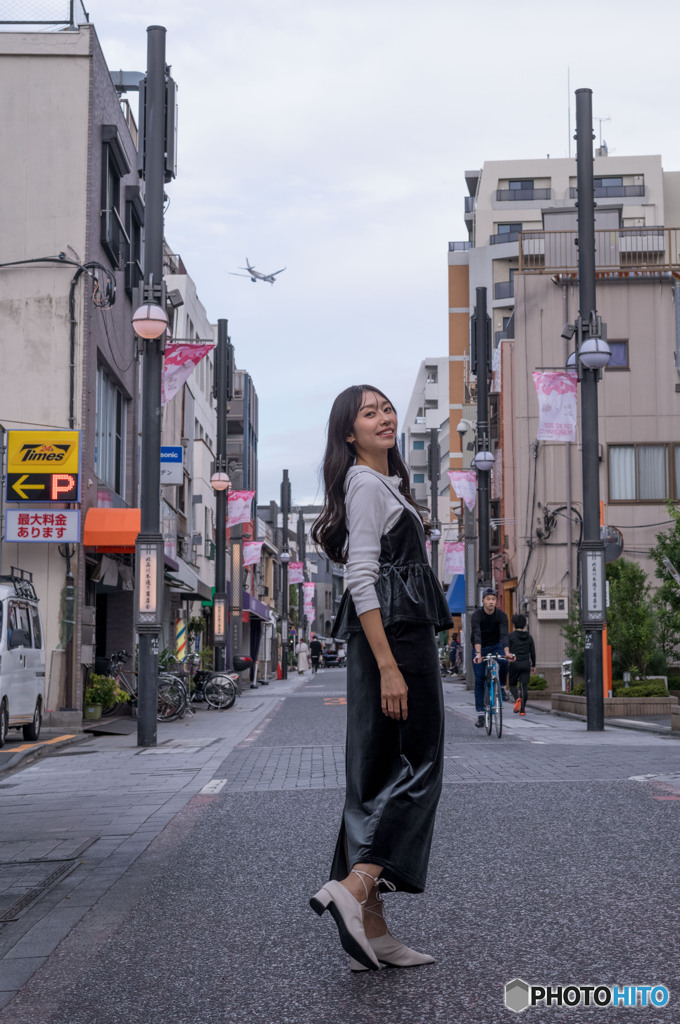 ジェット機も旧東海道を往く