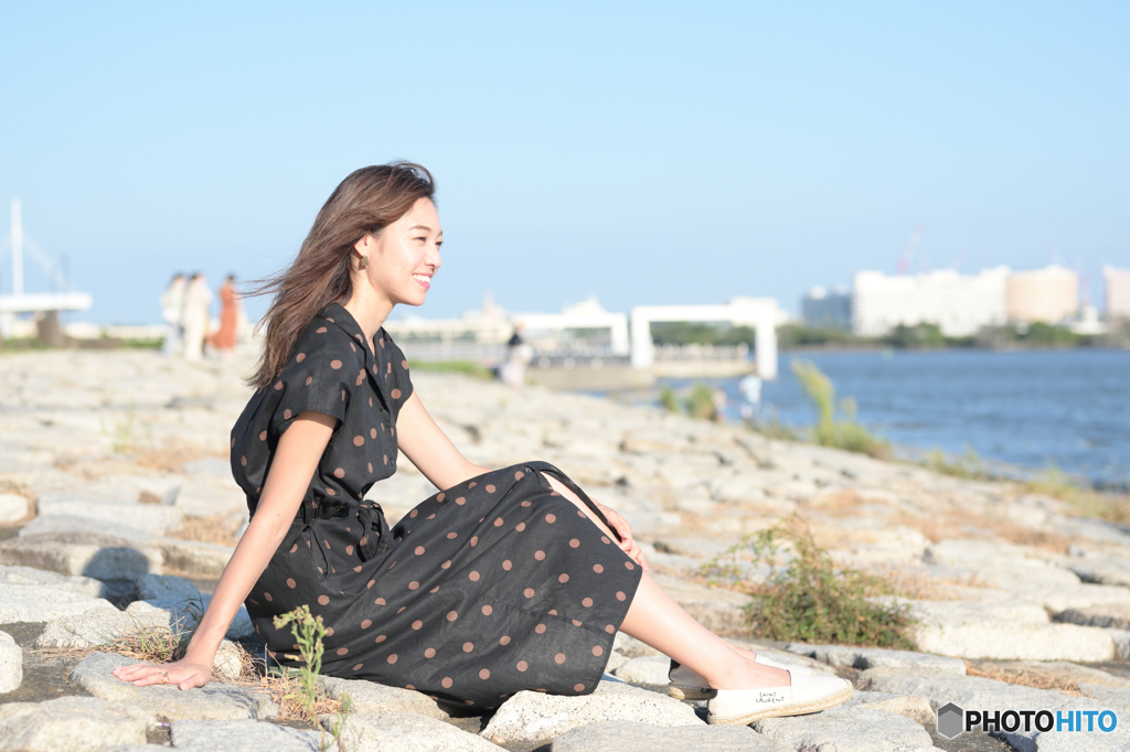 海岸にて